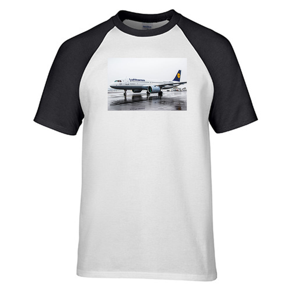Lufthansa A320 Neo Designed Raglan T-Shirts