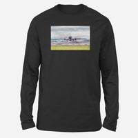 Thumbnail for Departing Boeing 737 Designed Long-Sleeve T-Shirts