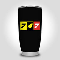 Thumbnail for Flat Colourful 747 Designed Tumbler Travel Mugs