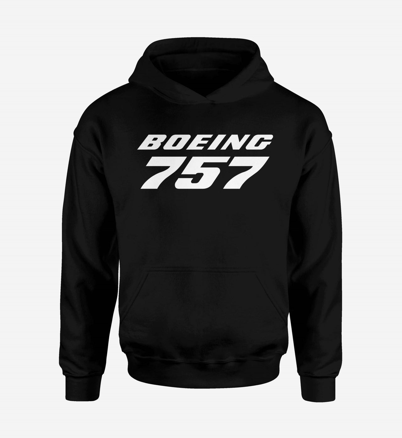 Boeing 757 & Text Designed Hoodies