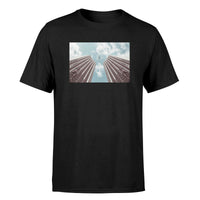 Thumbnail for Airplane Flying over Big Buildings Designed T-Shirts