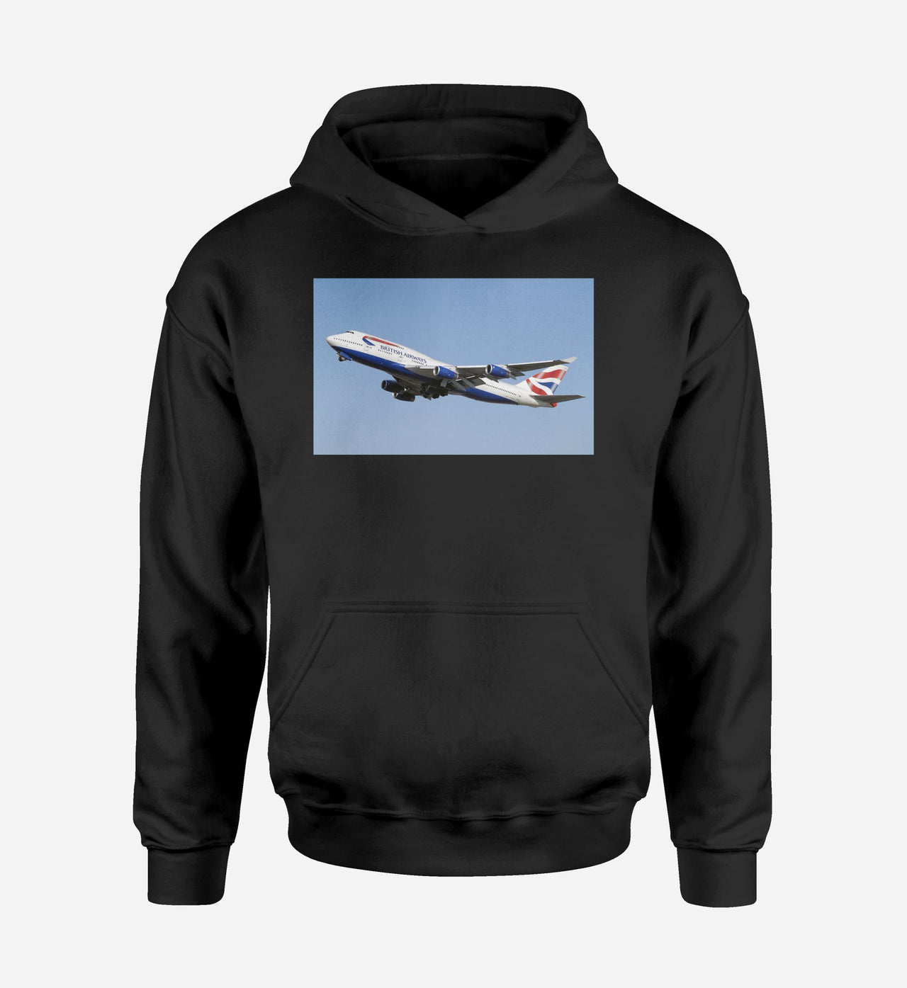 Departing British Airways Boeing 747 Designed Hoodies