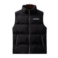 Thumbnail for Antonov & Text Designed Puffy Vests