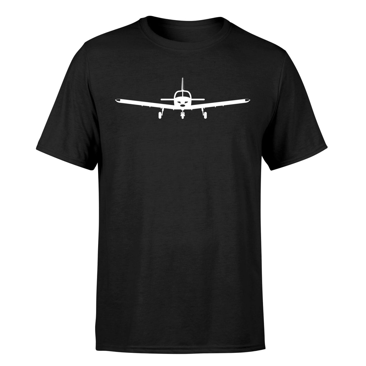 Piper PA28 Silhouette Plane Designed T-Shirts