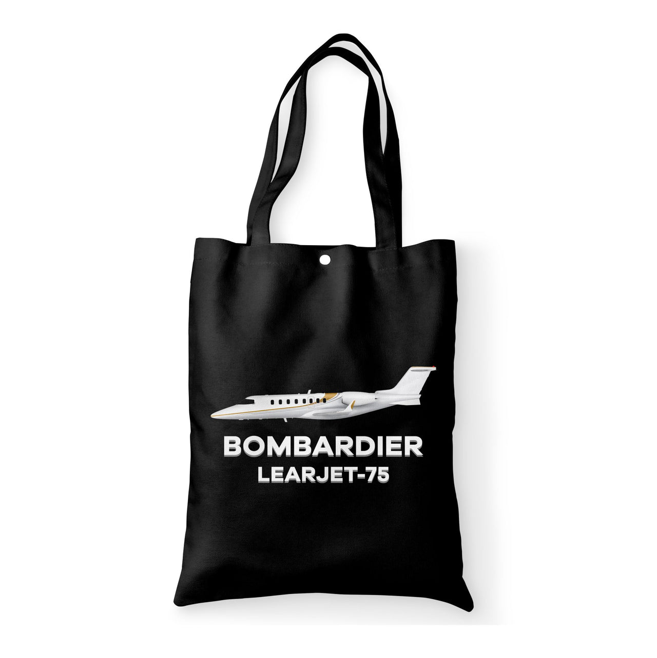 The Bombardier Learjet 75 Designed Tote Bags