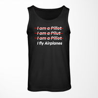 Thumbnail for I Fly Airplanes Designed Tank Tops