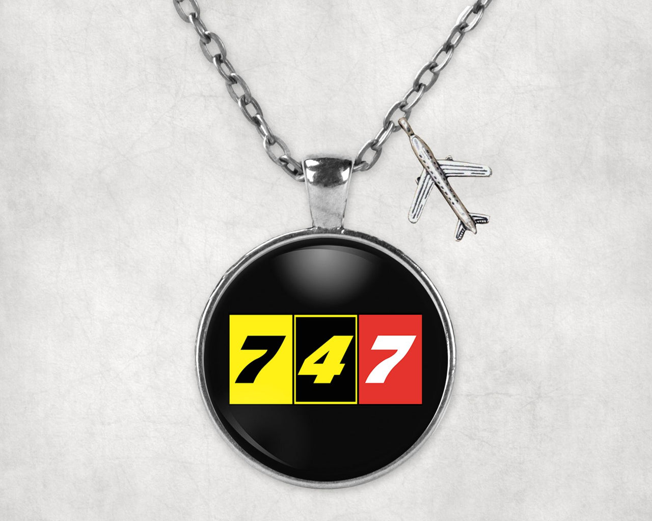 Flat Colourful 747 Designed Necklaces