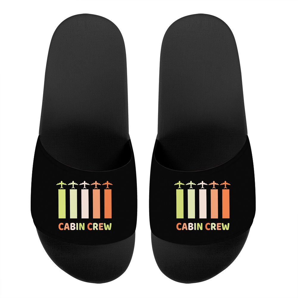 Colourful Cabin Crew Designed Sport Slippers