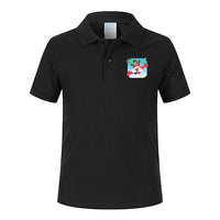 Thumbnail for Happy Pilot Designed Children Polo T-Shirts