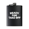Ready For Takeoff Designed Stainless Steel Hip Flasks