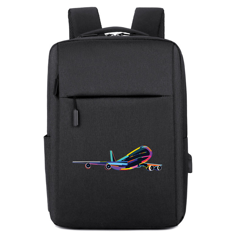 Multicolor Airplane Designed Super Travel Bags