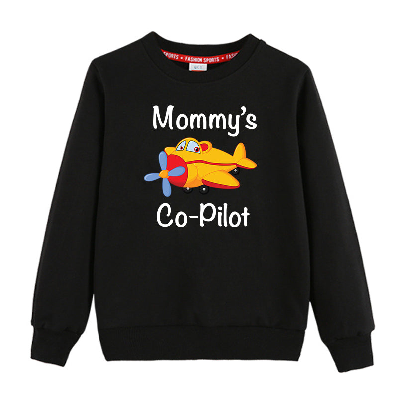 Mommy's Co-Pilot (Propeller) Designed "CHILDREN" Sweatshirts