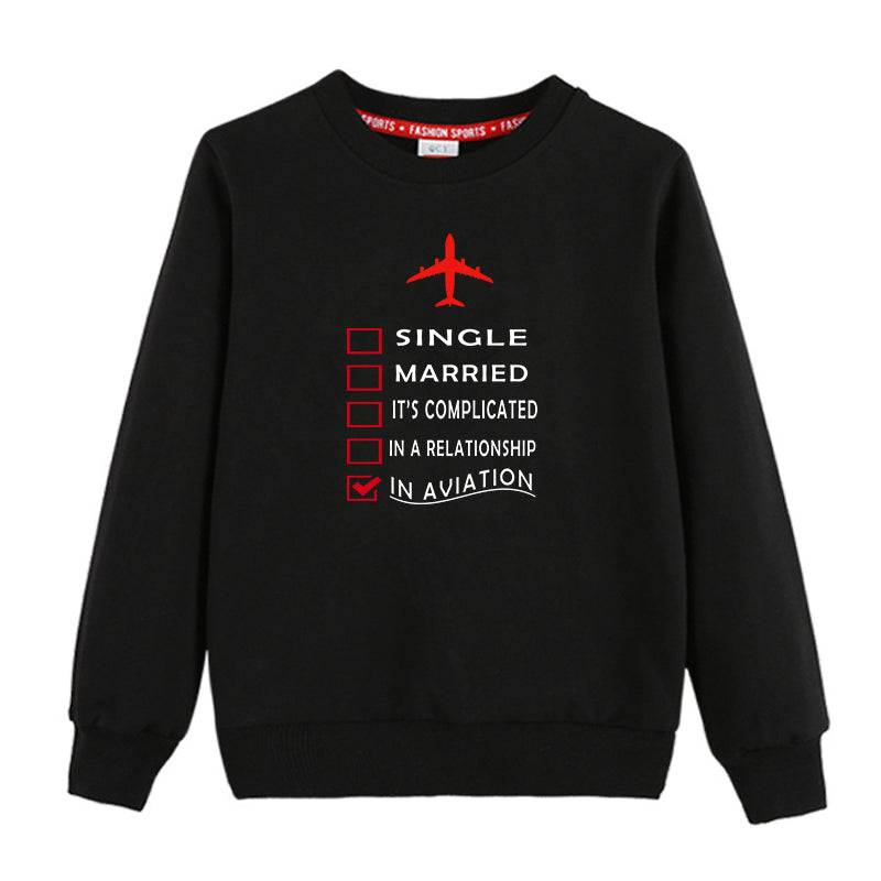 In Aviation Designed "CHILDREN" Sweatshirts