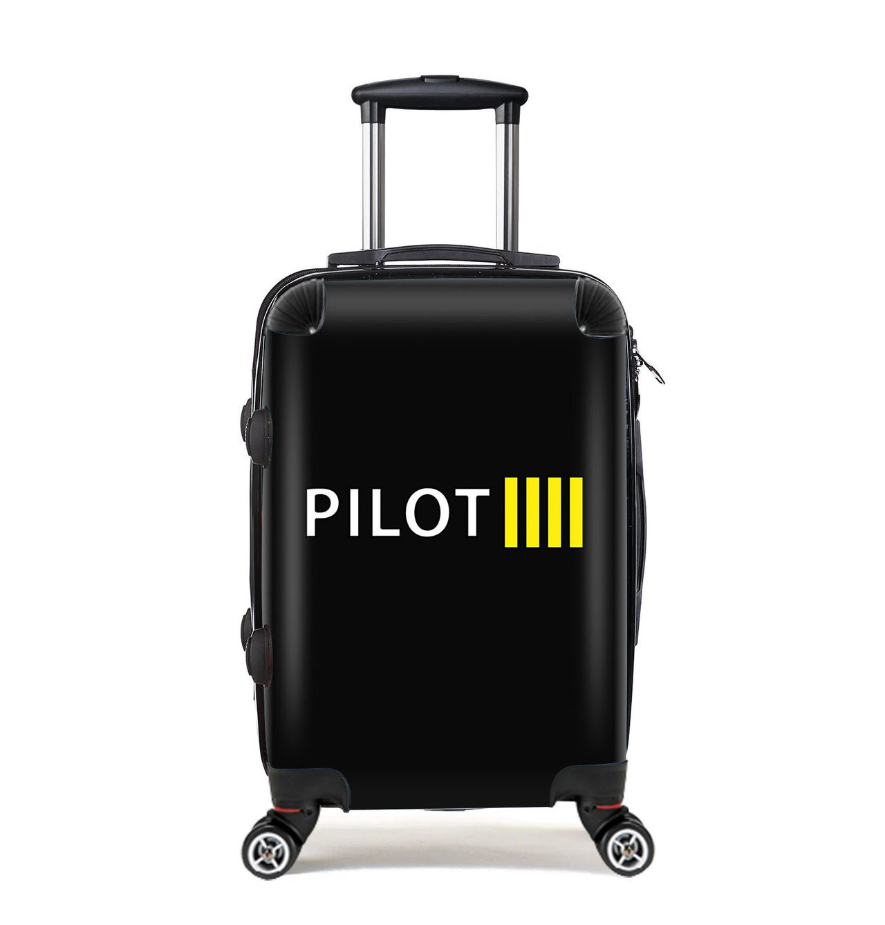 Pilot & Stripes (4 Lines) Designed Cabin Size Luggages