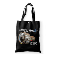 Thumbnail for Airbus A320 & V2500 Engine Designed Tote Bags