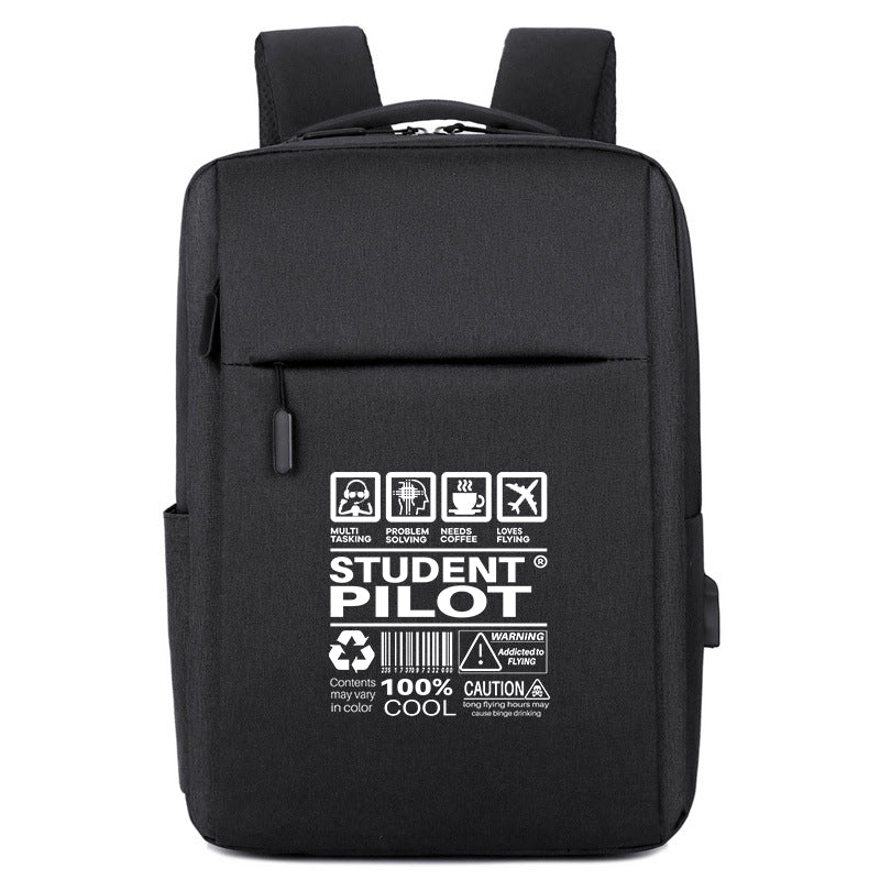 Student Pilot Label Designed Super Travel Bags