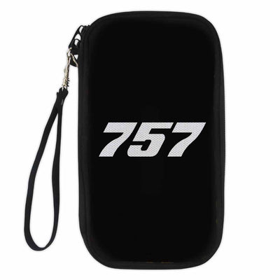 Boeing 757 Flat Text Travel Cases & aviation themed travel case wallet for travel documents.