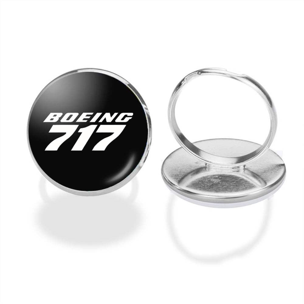 Boeing 717 & Text Designed Rings