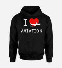 Thumbnail for I Love Aviation Designed Hoodies