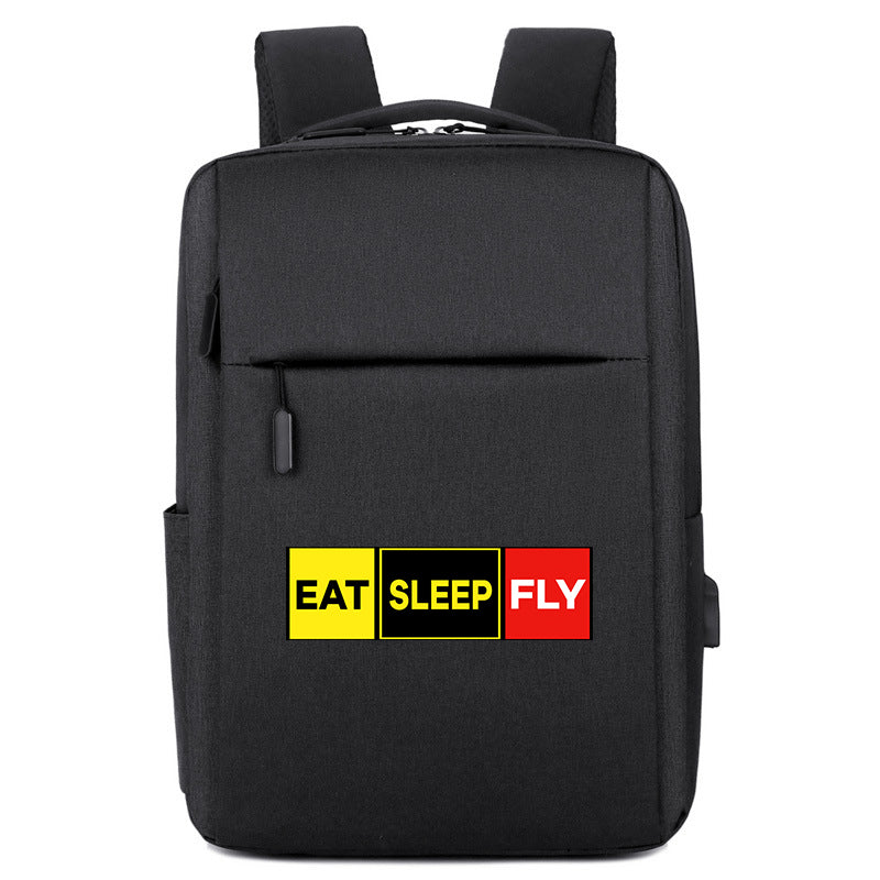 Eat Sleep Fly (Colourful) Designed Super Travel Bags
