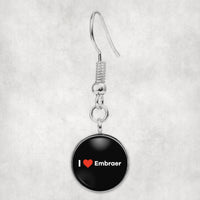 Thumbnail for I Love Embraer Designed Earrings
