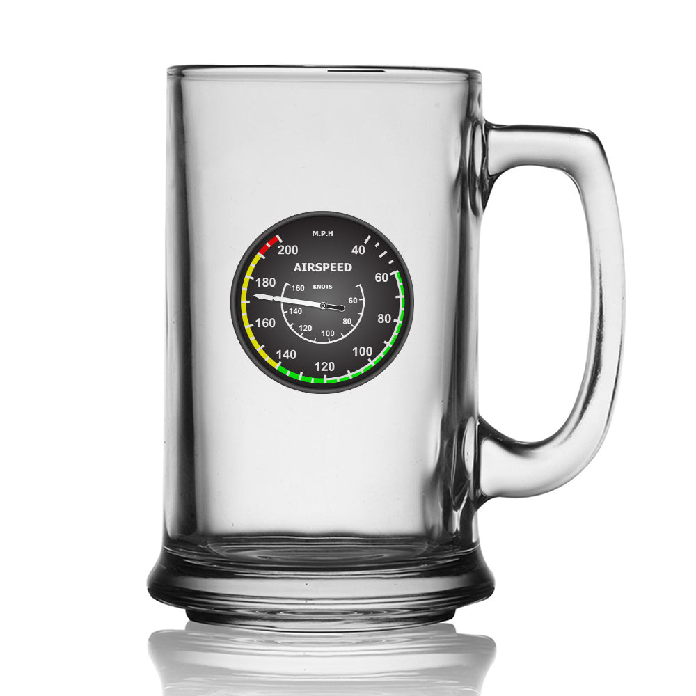 Airspeed 2 Designed Beer Glass with Holder