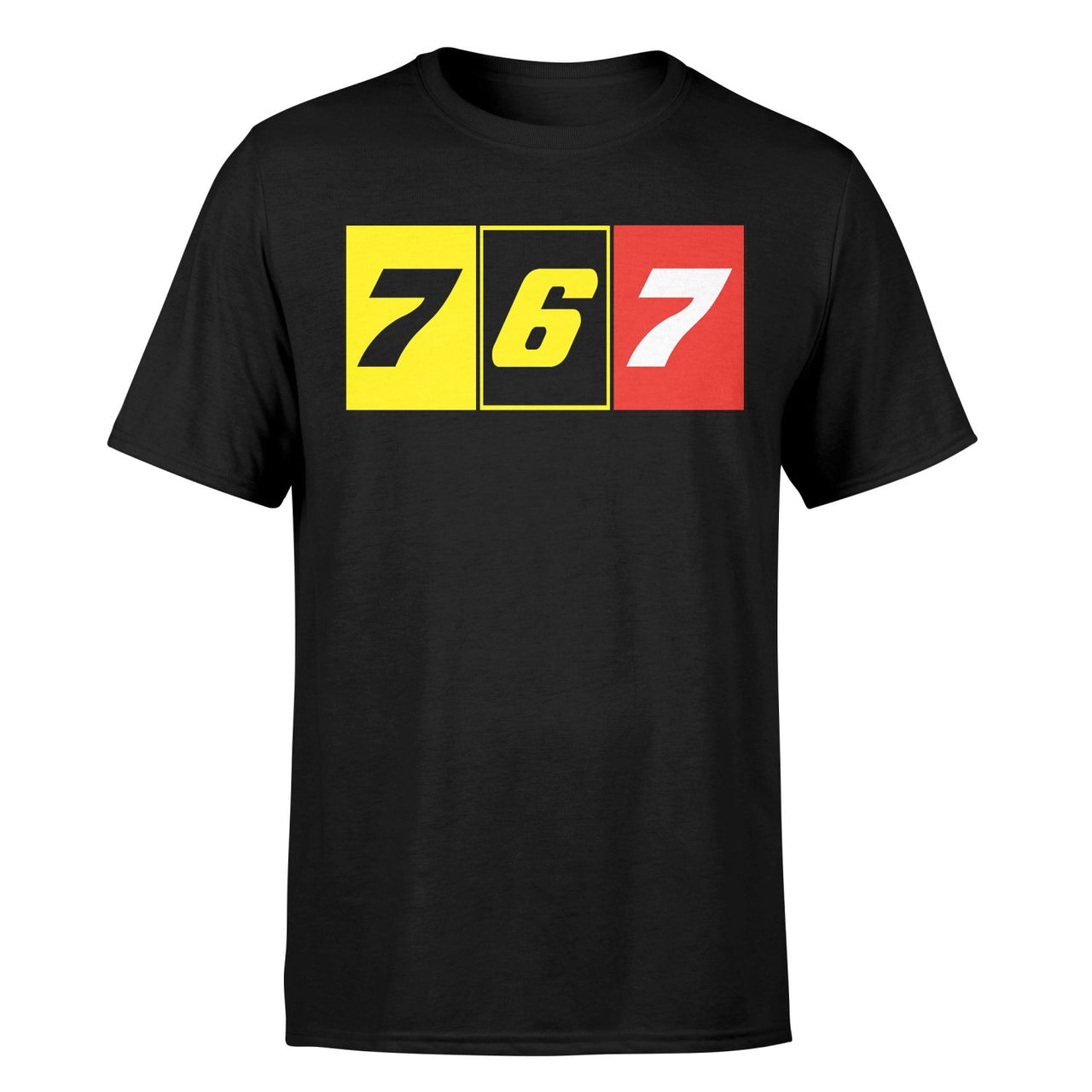 Flat Colourful 767 Designed T-Shirts