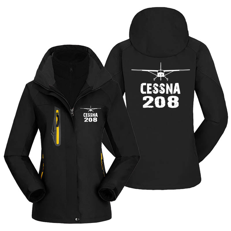 Cessna 208 & Plane Designed Thick "WOMEN" Skiing Jackets