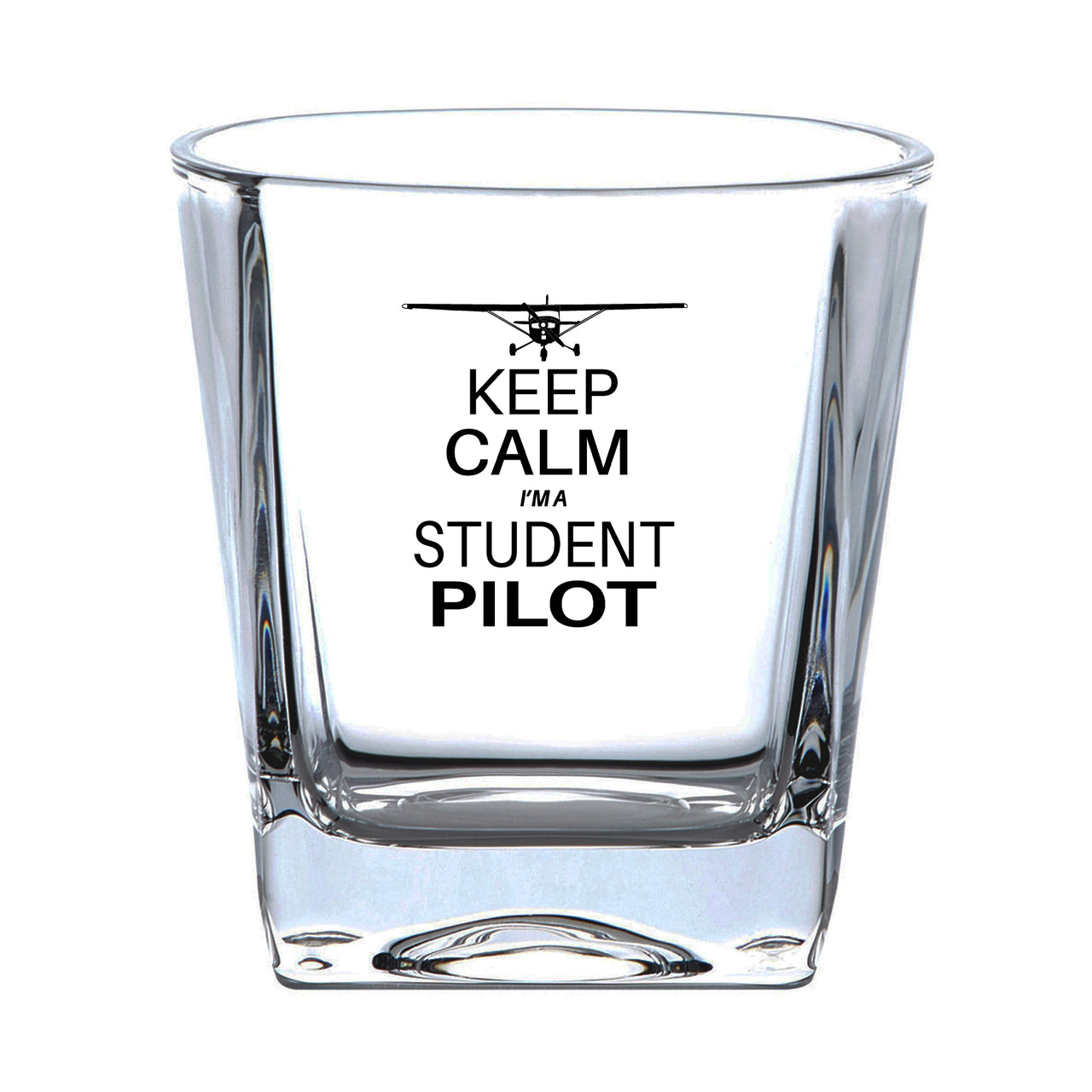 Student Pilot Designed Whiskey Glass