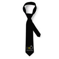 Thumbnail for I Like aviation design on premium silk blend tie.