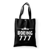 Thumbnail for Boeing 777 & Plane Designed Tote Bags