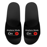 Thumbnail for Airplane Mode On Designed Sport Slippers
