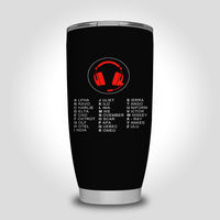 Thumbnail for Aviation Alphabet 3 Designed Tumbler Travel Mugs