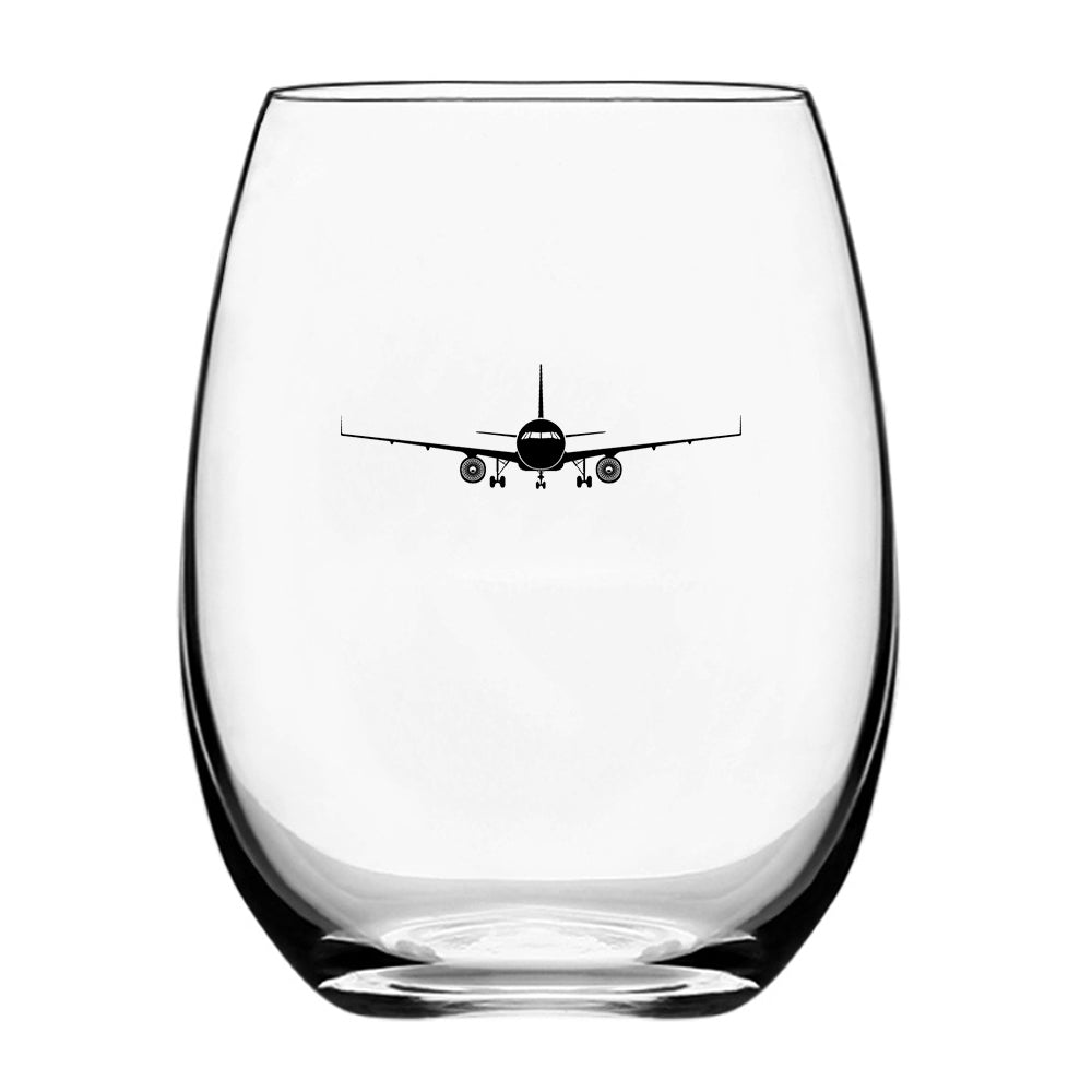 Airbus A320 Silhouette Designed Beer & Water Glasses