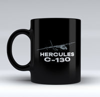 Thumbnail for The Hercules C130 Designed Black Mugs