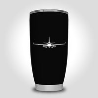 Thumbnail for Embraer E-190 Silhouette Plane Designed Tumbler Travel Mugs