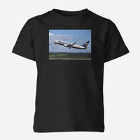 Thumbnail for Departing Ryanair's Boeing 737 Designed Children T-Shirts