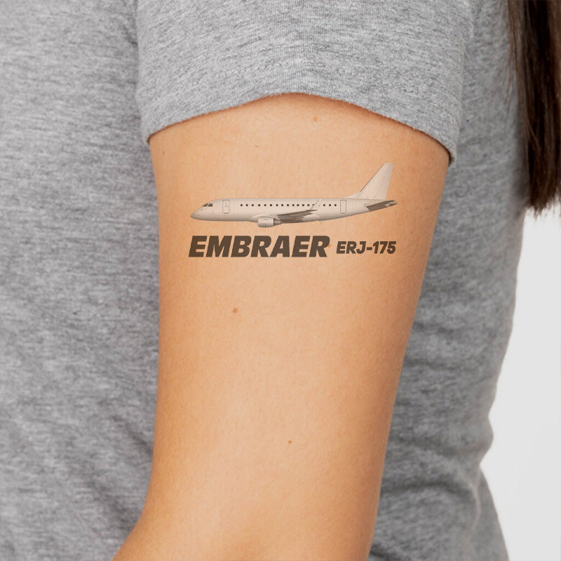The Embraer ERJ-175 Designed Tattoes