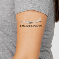 Thumbnail for The Embraer ERJ-175 Designed Tattoes