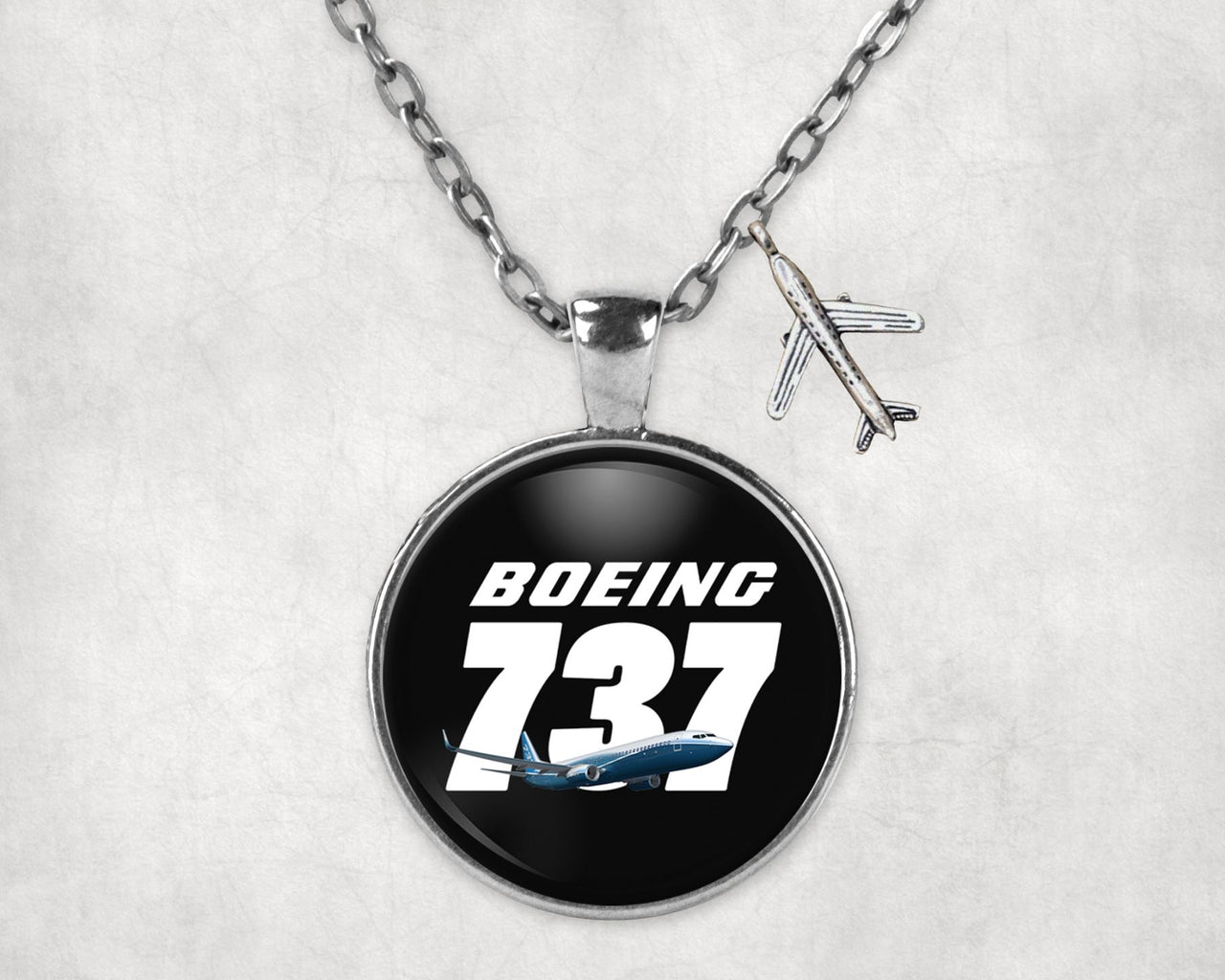 Super Boeing 737+Text Designed Necklaces