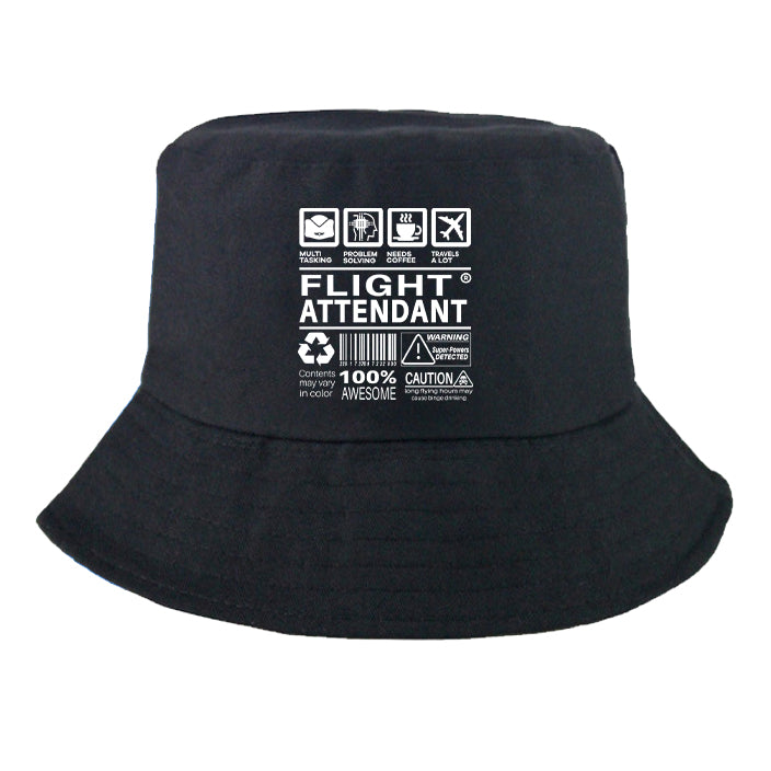 Flight Attendant Label Designed Summer & Stylish Hats