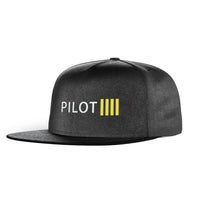 Thumbnail for Pilot & Stripes (4 Lines) Designed Snapback Caps & Hats