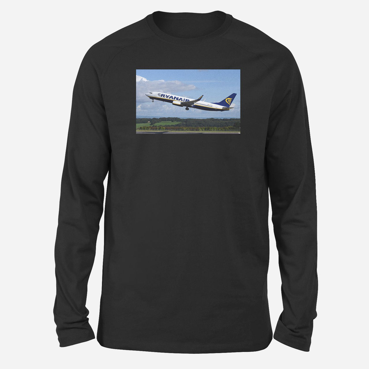 Departing Ryanair's Boeing 737 Designed Long-Sleeve T-Shirts