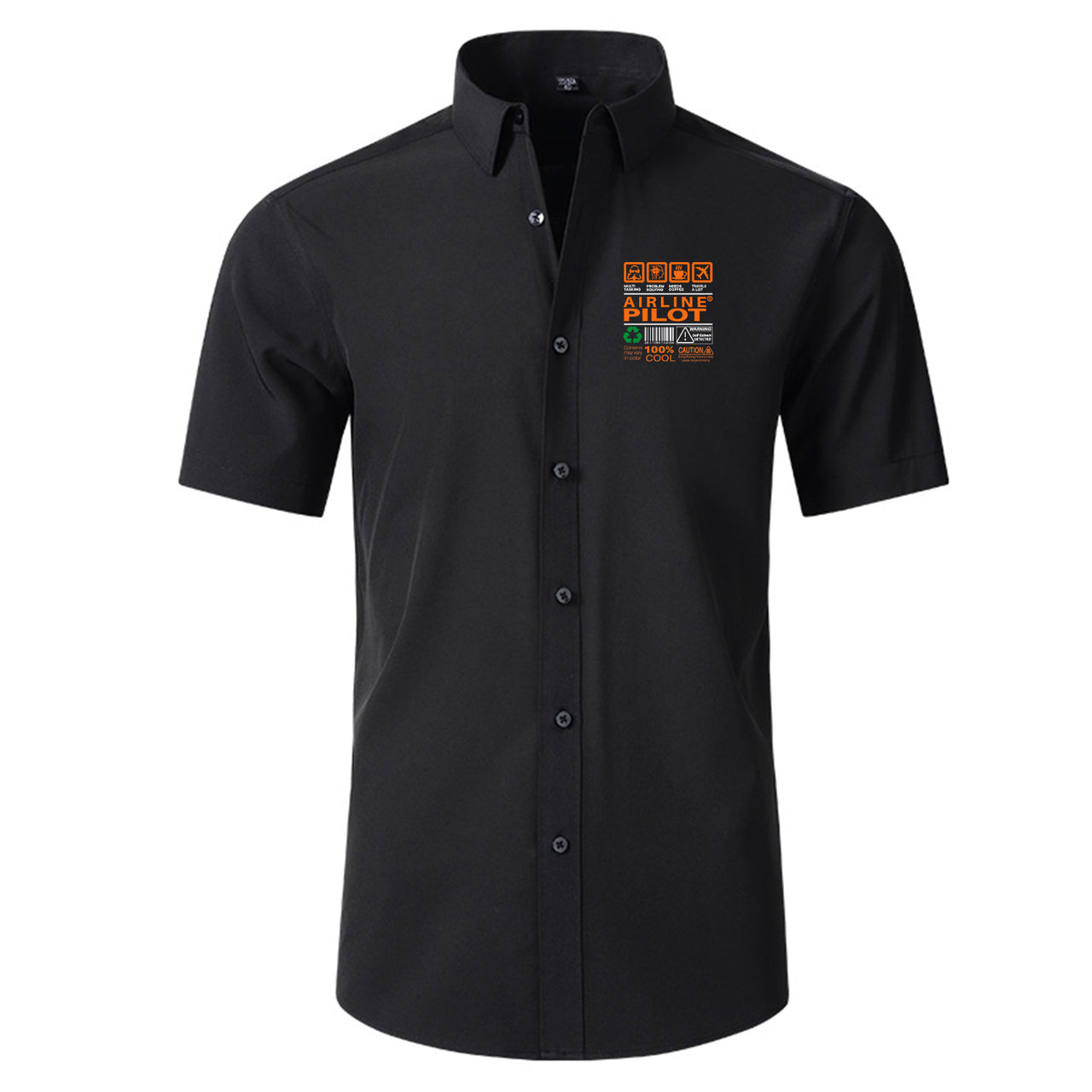 Airline Pilot Label Designed Short Sleeve Shirts