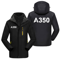 Thumbnail for A350 Flat Text Designed Thick Skiing Jackets