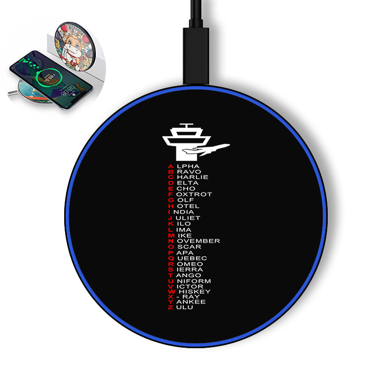 Aviation Alphabet Designed Wireless Chargers