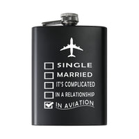 Thumbnail for In Aviation Designed Stainless Steel Hip Flasks