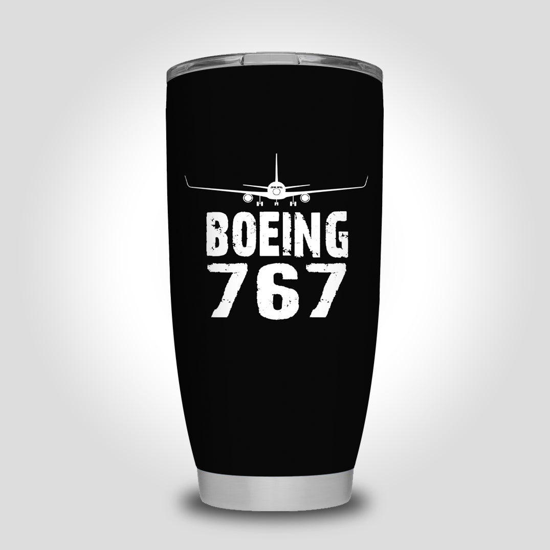 Boeing 767 & Plane Designed Tumbler Travel Mugs