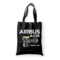 Thumbnail for Airbus A330 & Trent 700 Engine Designed Tote Bags