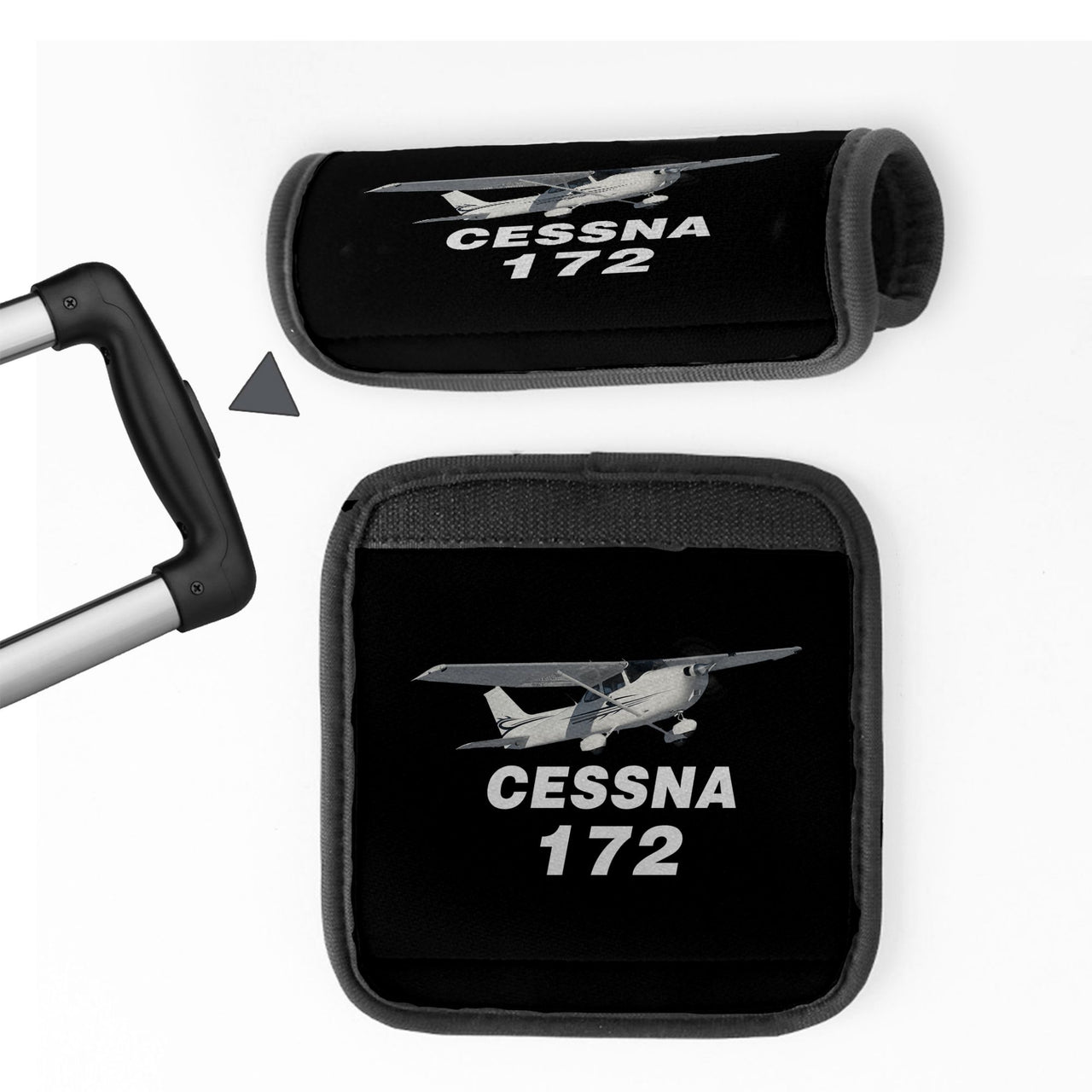 The Cessna 172 Designed Neoprene Luggage Handle Covers